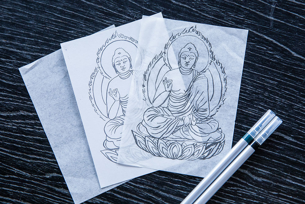 copying Buddhist sutras/picture